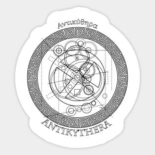 Antikythera Mechanism Drawing Sticker